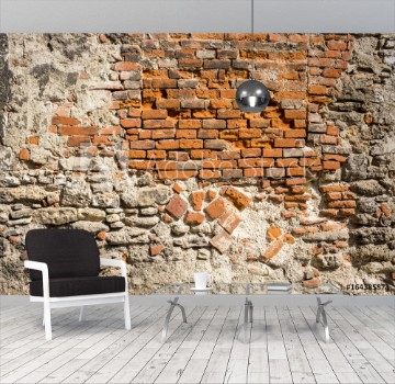 Picture of Wand mit alten Ziegeln als Hintergrund